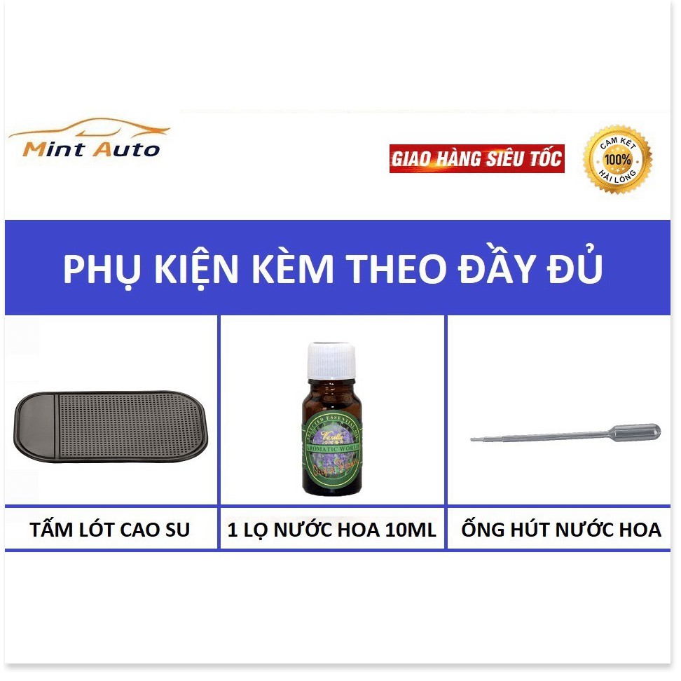 Nước hoa ô tô đồng hồ tinh cầu thủy tinh trang trí taplo ô tô, bàn làm việc cao cấp - sang trọng