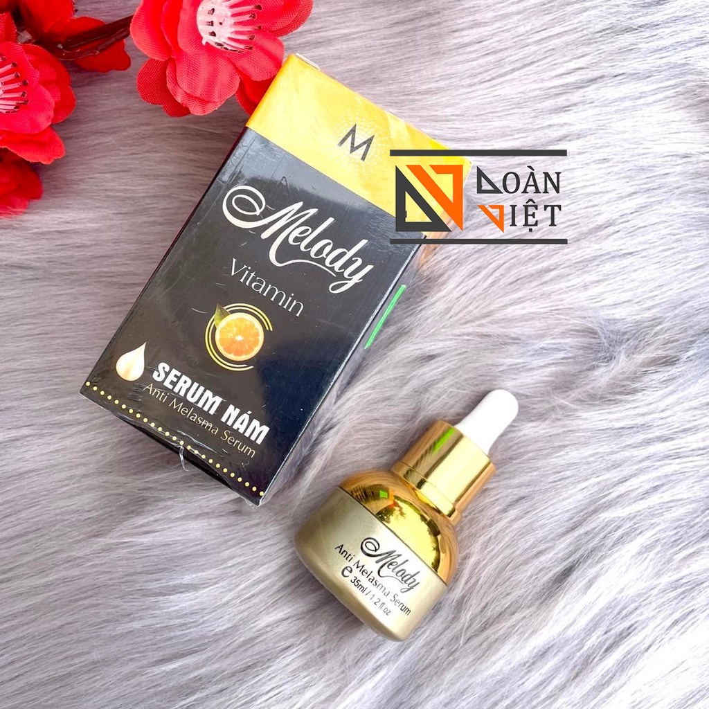 SERUM MELODY 35ml - Giảm Thâm nám, Trắng da, Mềm mịn và Tái tạo da, Cải thiện lão hoá. Hàng Công ty chính hãng