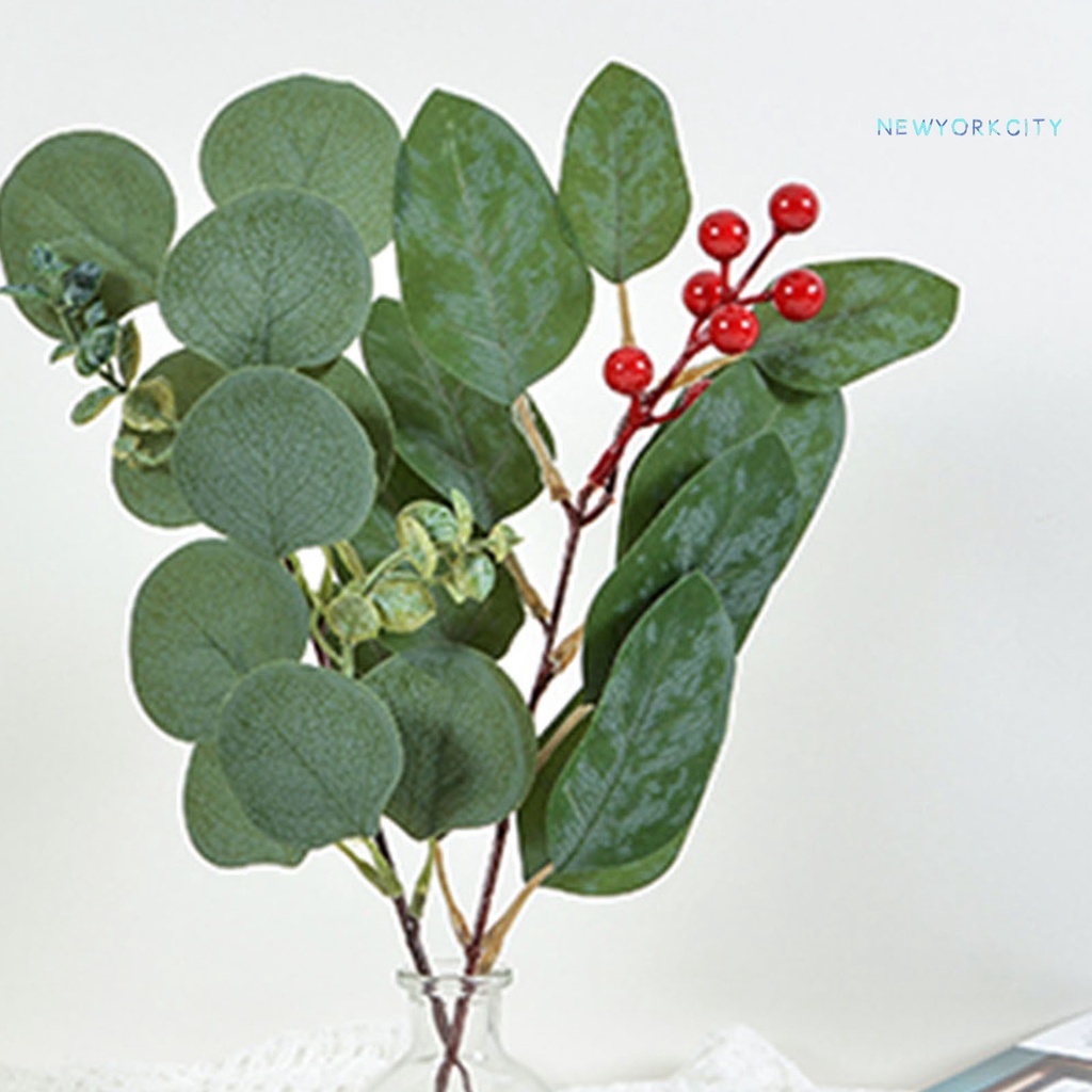 1 Bó Lá Khuynh Diệp Nhân Tạo Nhiều Màu Trang Trí Tiệc Cưới