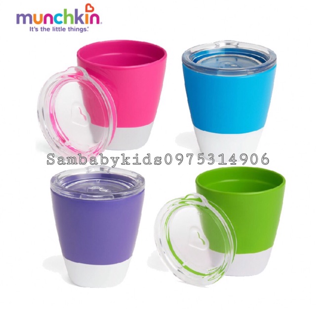 Bộ 2 Cốc Có Nắp Munchkin Nhập Khẩu Úc