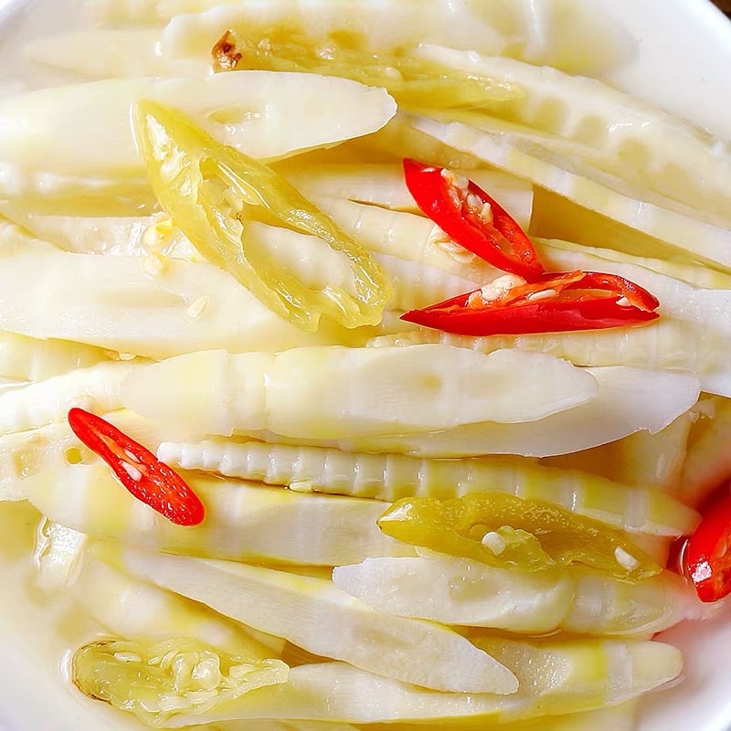 Măng Cay Giòn Tứ Xuyên Ăn Liền - Măng Trúc Muối Cay Yuyu Ớt Xanh Trung Quốc Thơm Ngon | đồ ăn vặt SGF