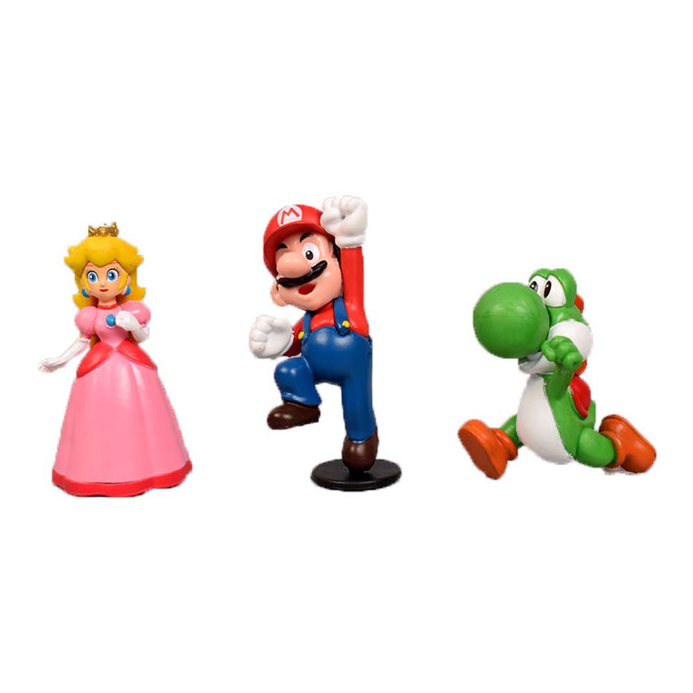 Set 18 Mô Hình Đồ Chơi Nhân Vật Game Mario Dễ Thương Bằng Pvc