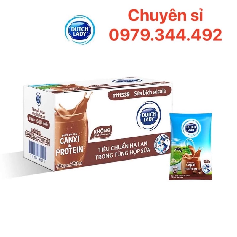 SỮA TƯƠI BỊCH SOCOLA 210ml-48b/thung