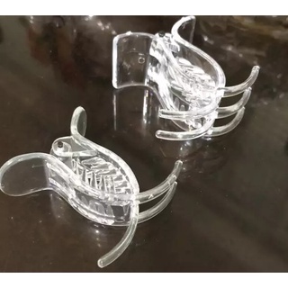 Gói 12 kẹp tóc càng cua 3 răng trong veo