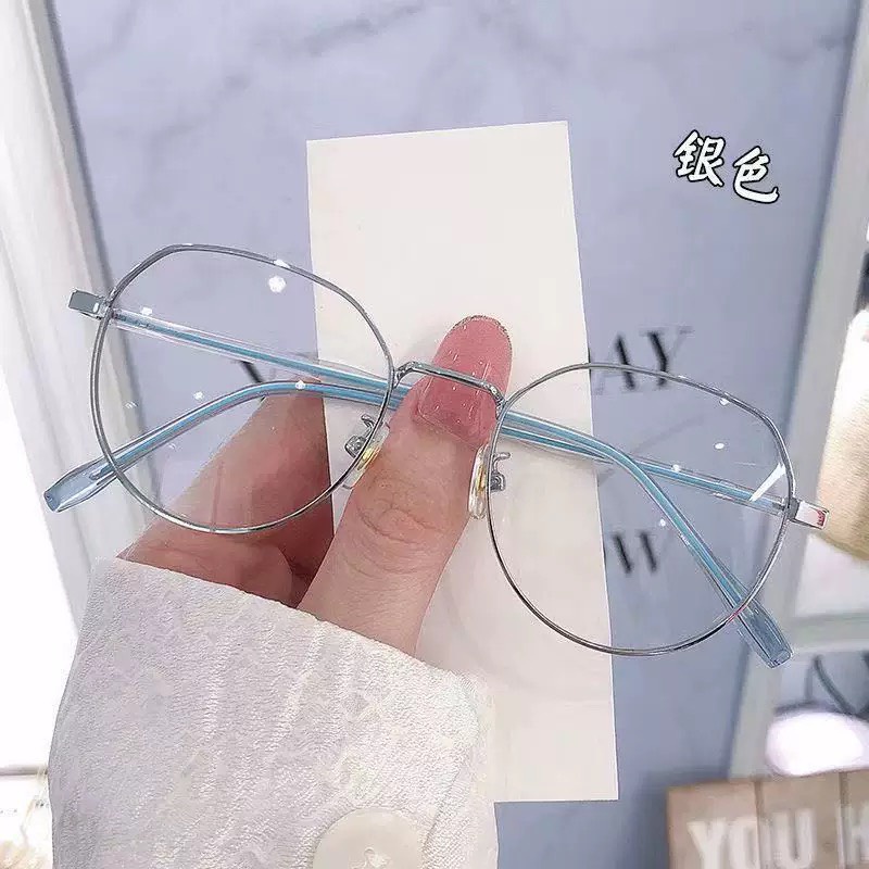 Mắt Kính Gọng Cận Kim Loại Form Tròn Lyly Phong Cách Ulzzang Siêu Xinh - Hazo