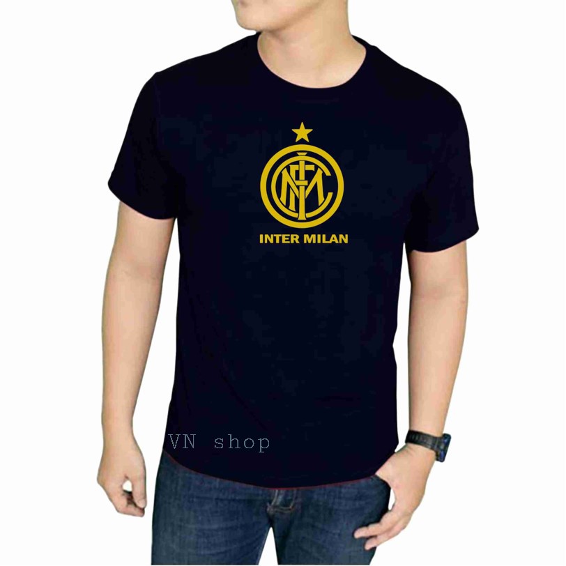 Áo Thun Tay Ngắn In Chữ Inter Milan Thời Trang Cho Nam Nữ