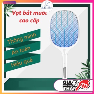 Vợt bắt muỗi thông minh kiêm đèn LED bắt muỗi cao cấp đa năng tích điện 2 trong 1