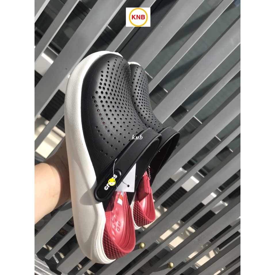 Dép cross literide quai ngang bít đầu Nam Nữ  Đen Đế Đỏ | BigBuy360 - bigbuy360.vn