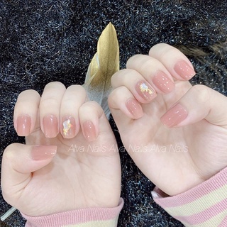 Nailsbox-Móng giả thiết kế hồng thạch mix xà cừ