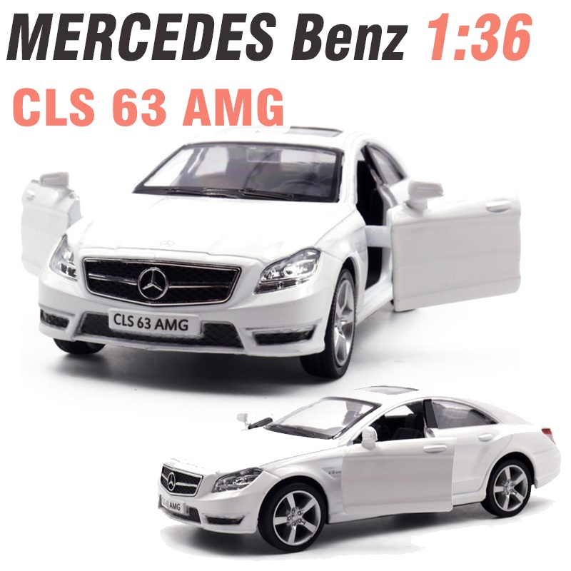 Mô hình xe ô tô Mercedes Benz AMG CLS63 tỉ lệ 1:36 hãng RMZ city xe đồ chơi trẻ em bằng kim loại