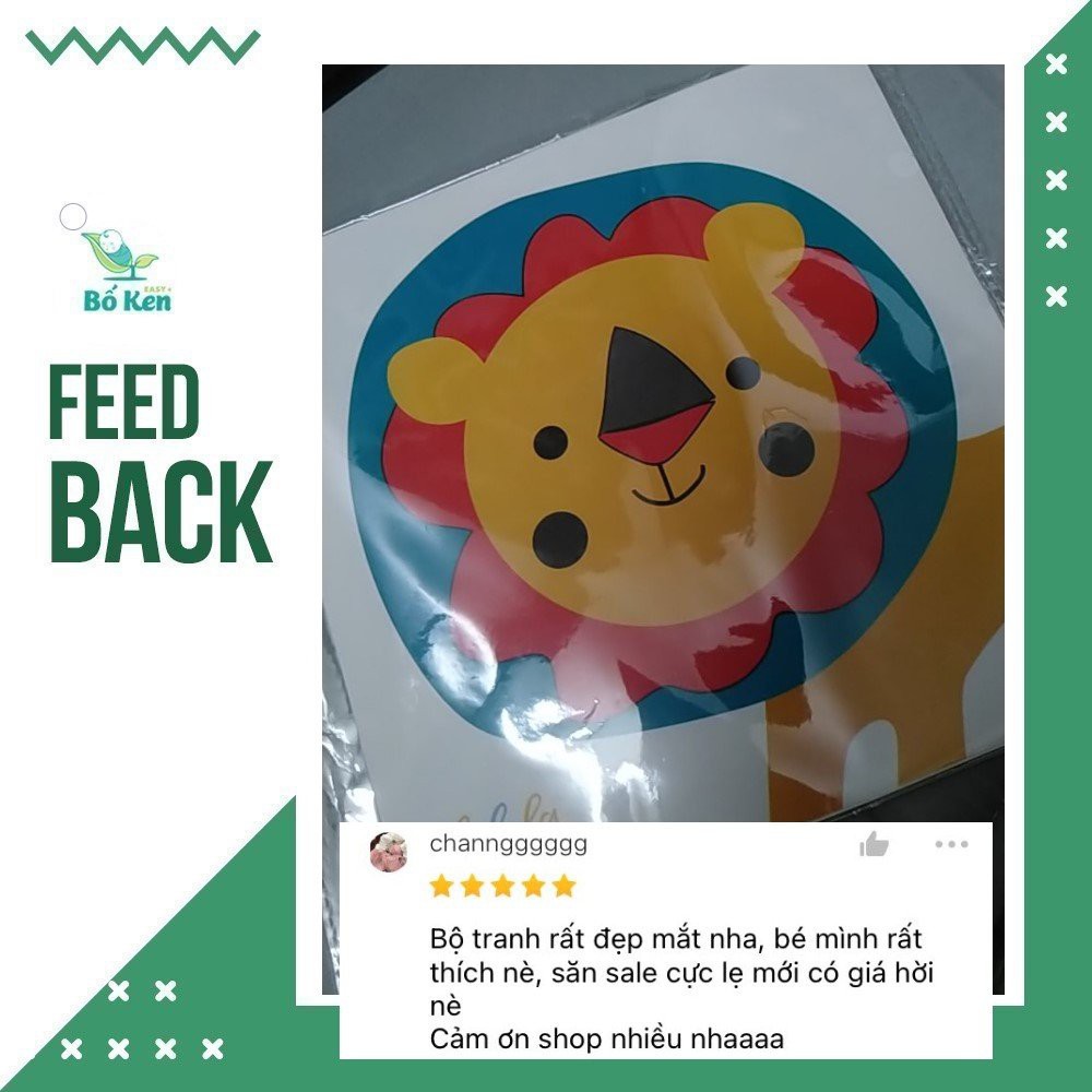 Shop Bố Ken Bộ Thẻ Kích Thích Thị Giác Giúp Bé Phát triển Toàn Diện [Chuẩn Phương Pháp Montessori] [Decal và Thẻ Gấp] ]