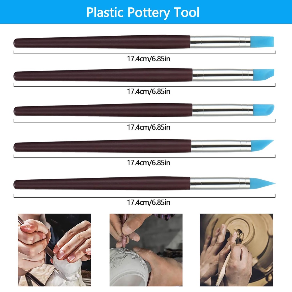 Bộ 25 Dụng Cụ Tạo Hình Đất Sét Polymer