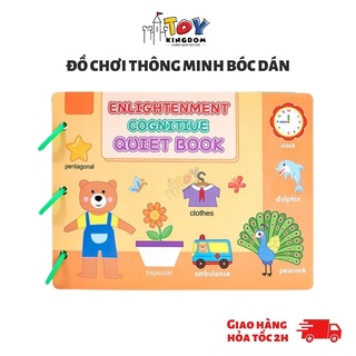 Đồ Chơi Thông Minh Bóc Dán 17 Chủ Đề AHIHI - Học Liệu Montessori, Giáo Dục Dành Cho Bé Từ 1 Tuổi