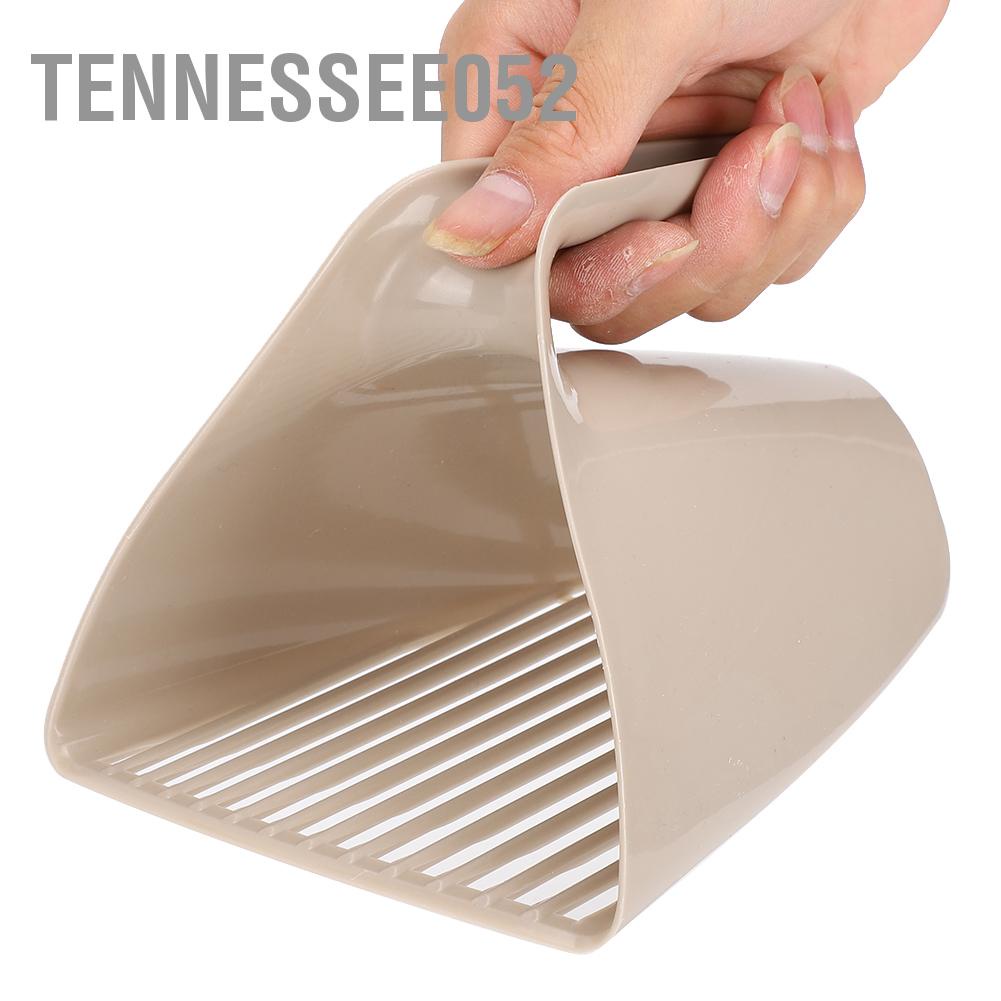 Tennessee052 2Pcs/ Set Cat Litter Boxes Shovel Cleaning Tool Toilet Plastic Scoop with Handle