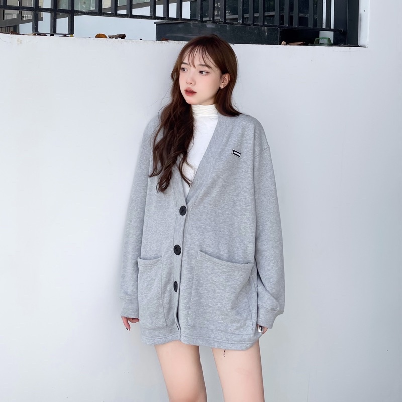 ÁO CARDIGAN MIDSIDE ( XÁM &amp; KEM )
