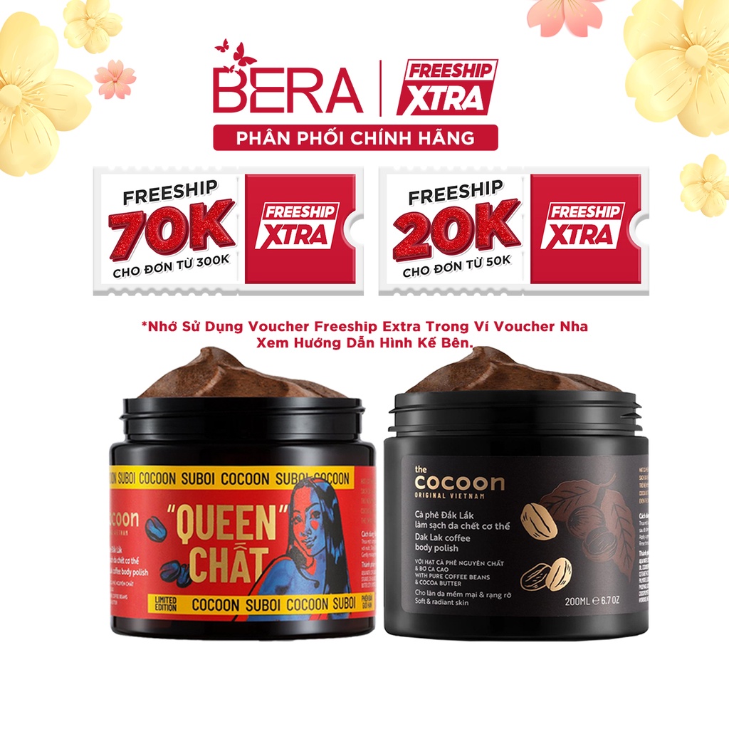 Cà phê Đắk lắk làm sạch da chết COCOON 200ml (Dak lak coffee body polish)