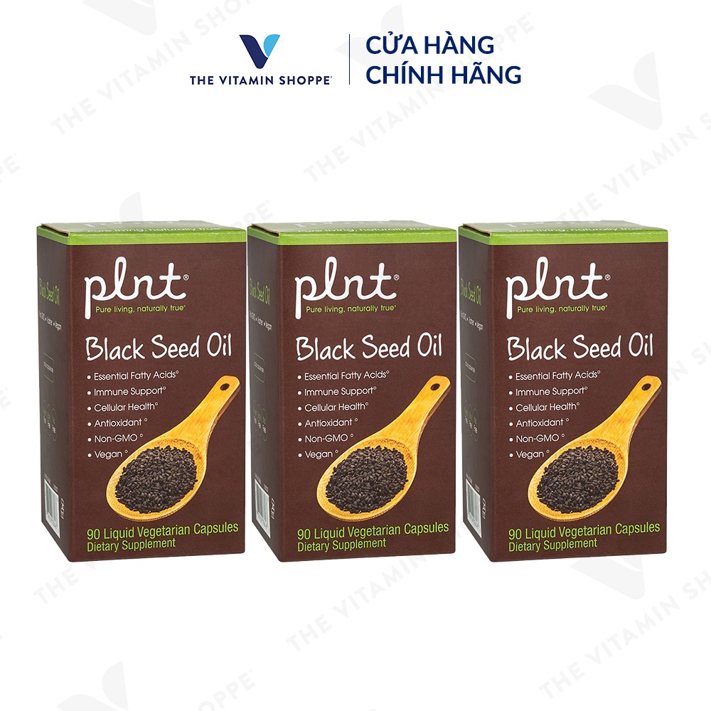 Viên uống dầu hạt thìa là đen tăng cường hệ miễn dịch PLNT Black Seed Oil 90 viên