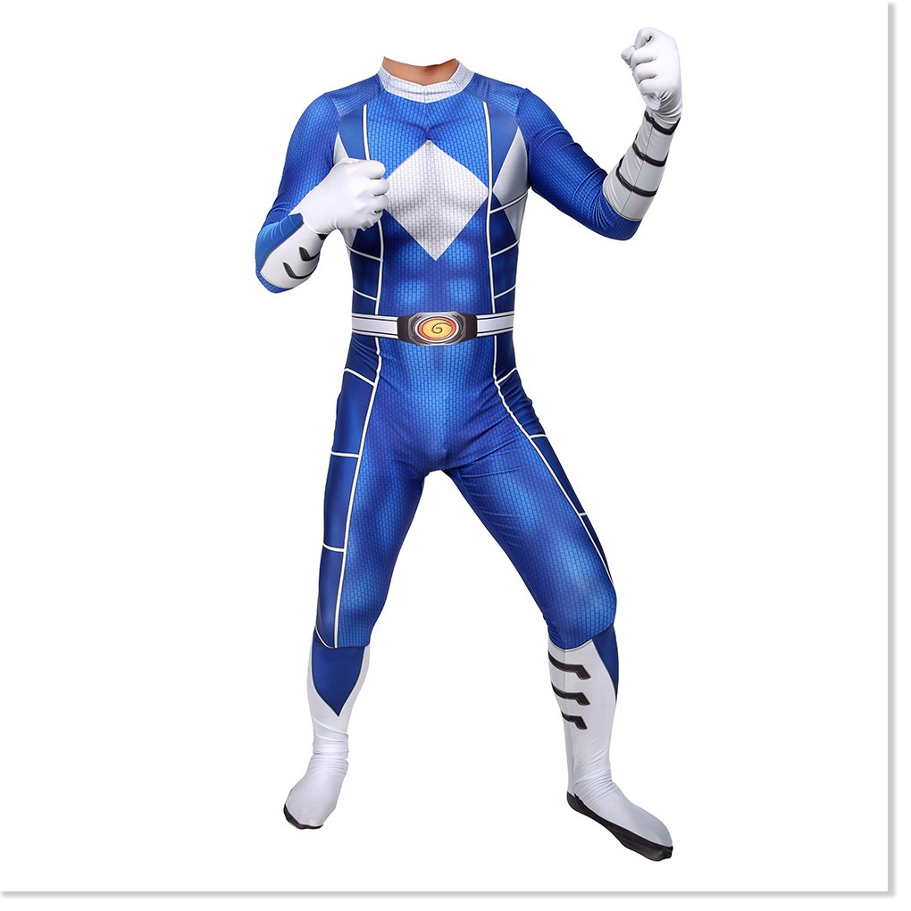Trang Phục Hóa Trang Power Rangers Dành Cho Người Lớn Áo Liền Quần Lycra Co Giãn Cao Cho Bữa Tiệc Hóa Trang Halloween