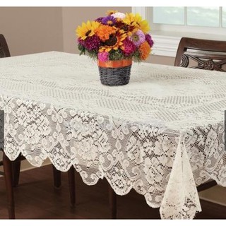 Khăn trải bàn ren khổ rộng 2mx1m40, 2,5m x 1,5m, tròn 1,8m, 90 x 1,6m
