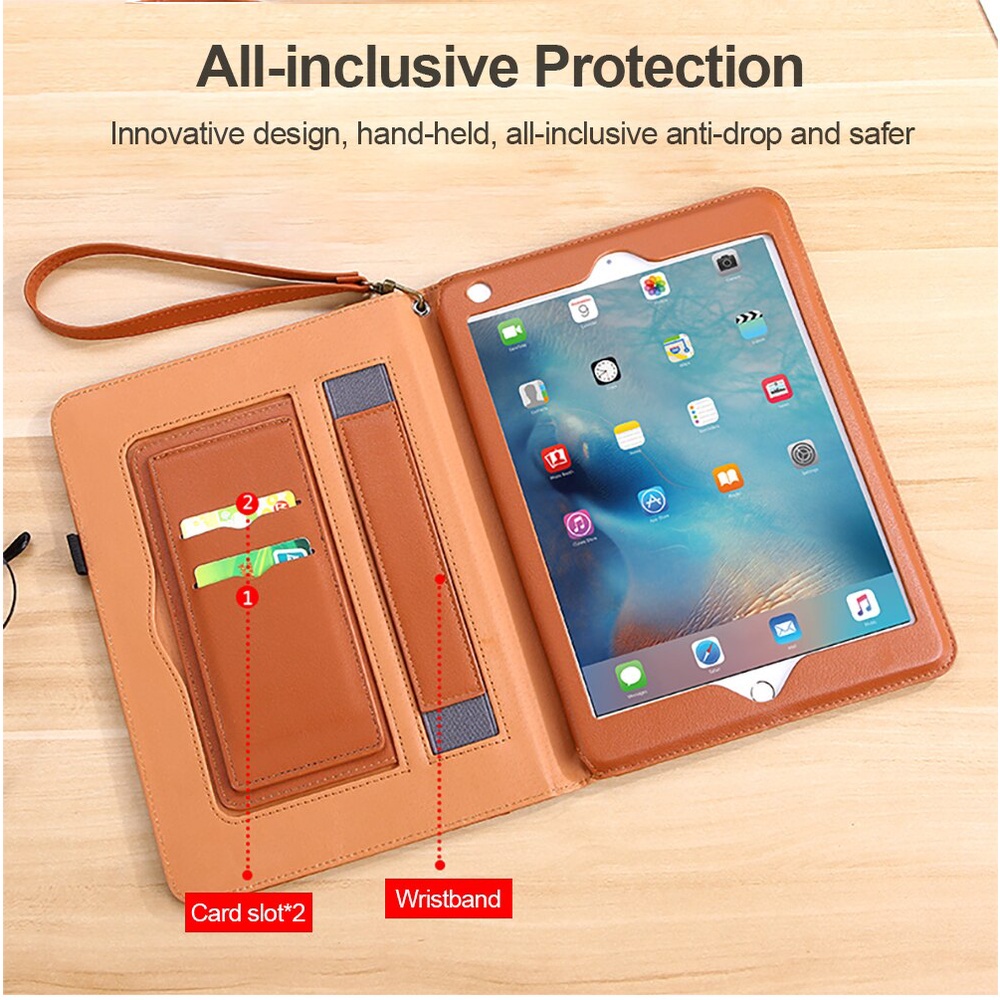 Bao Da Máy Tính Bảng Có Giá Đỡ + Dây Đeo Cho Xiaomi Pad 5 Pro 11 inch 2021 Mi Pad5 Pad 4 Plus 10.1