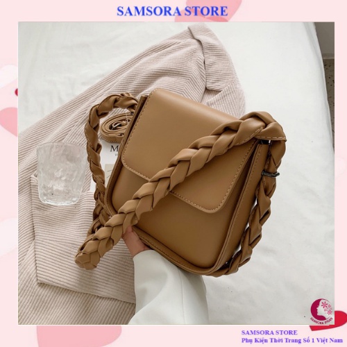 Túi Đeo Chéo Thời Trang Nữ Đeo Vai Đi Làm Chất Da Cao Cấp Đẹp Dây Tết Thanh Lịch Samsora store TDC2124