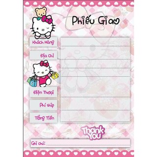 Combo 2 Xấp Phiếu Ship Hàng cho các Shop Online