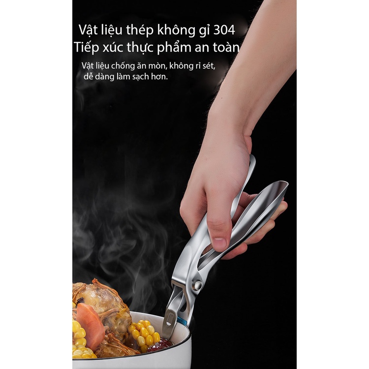 Kìm, kẹp gắp nồi, bát, đĩa chống nóng nhà bếp tiện dụng, siêu chắc - LOKING