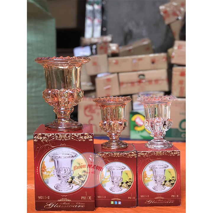 Ly bày phật thủ thủy tinh, cắm hoa độc đáo cao cấp sang trọng, tinh tế 00952/00953 - Buôn Rẻ