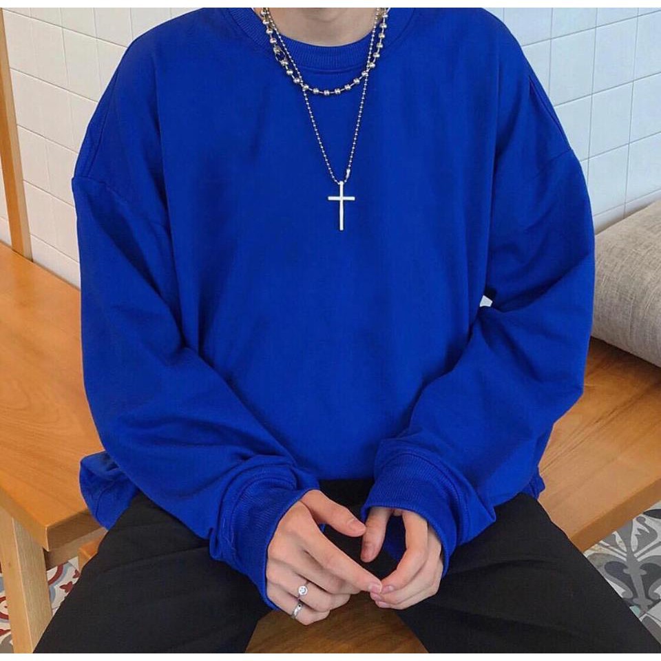 Áo sweater xanh dương chất đẹp