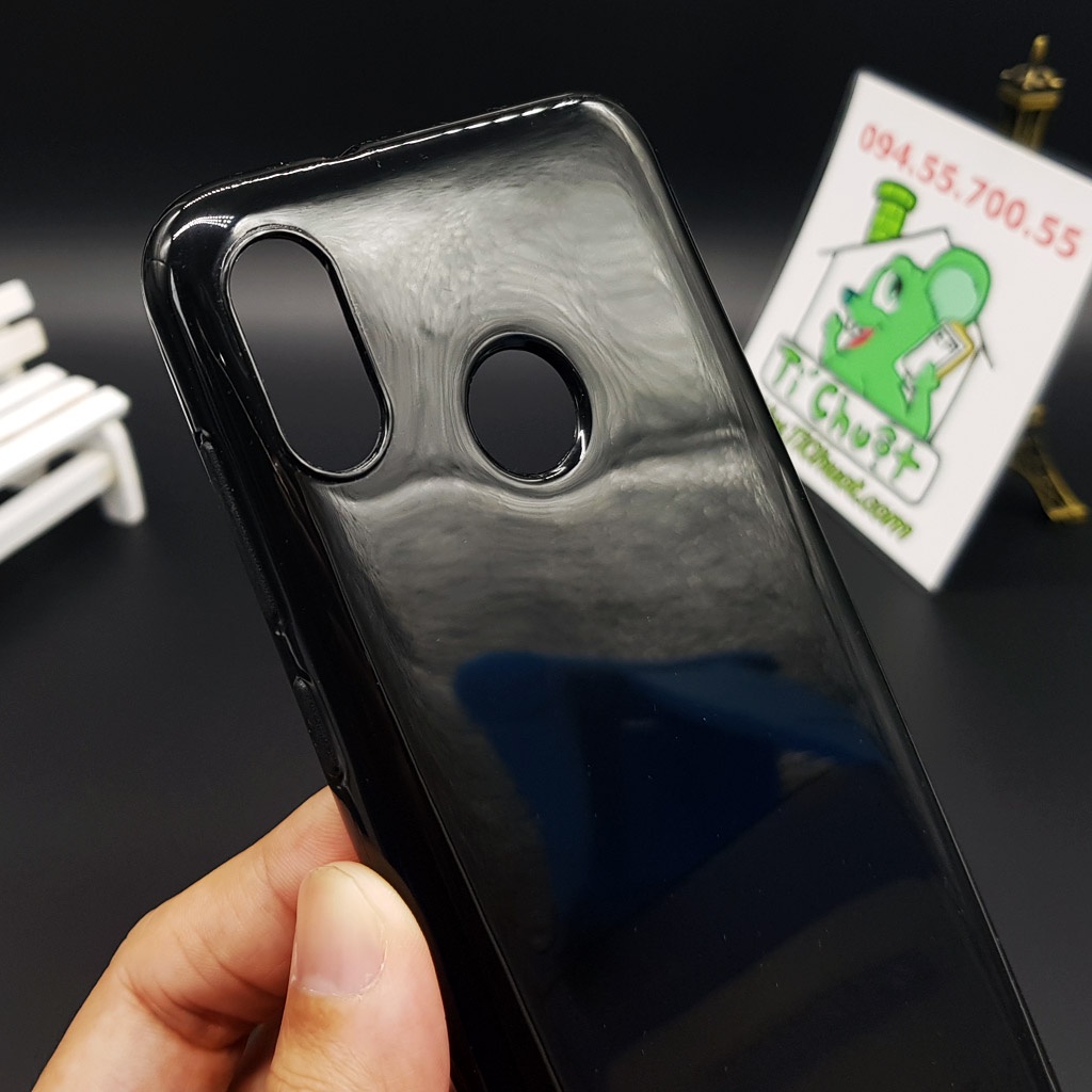 [Ảnh Thật] Ốp lưng HTC U12 Life Dẻo Màu Đen Sơn Bóng