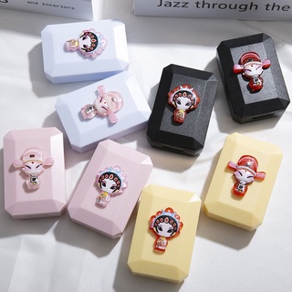Hộp đựng lens/ khay đựng kính áp tròng hoạt hình chibi tân lang tân nương