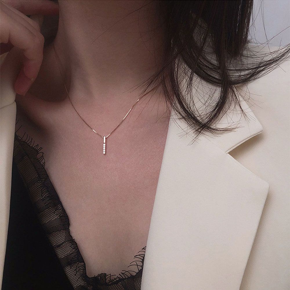 Dây Chuyền Mặt Hình Học Nhiều Màu Thời Trang Đơn Giản Cho Nữ