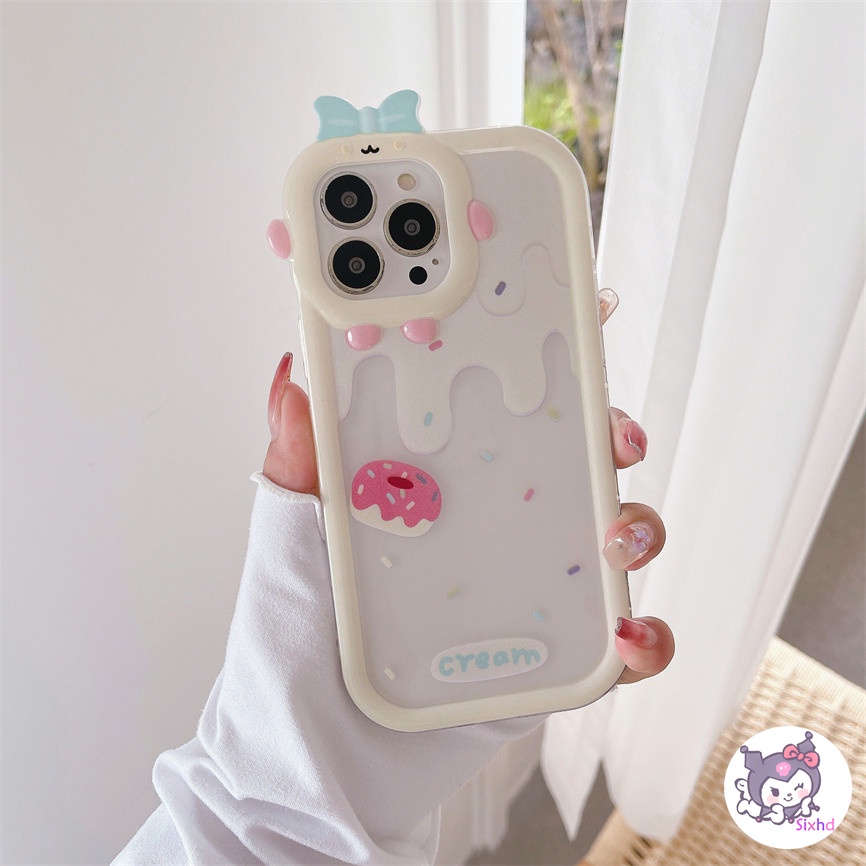 Ốp Lưng Điện Thoại cho iPhone 13 12 11 Pro Max SE 2020 X Xr Xs Max 8 7 Plus sixhd Ốp Điện Thoại TPU Mềm Chống Rơi In Hình Bánh Dễ Thương Cho