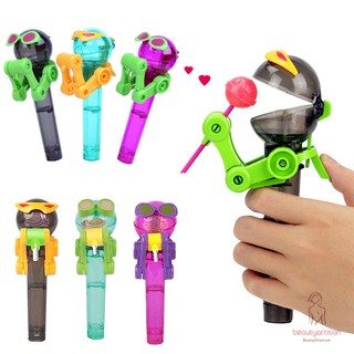 Dụng cụ bảo quản kẹo mút chống bụi hình rô bốt tiện dụng màu giao ngẫu nhiên