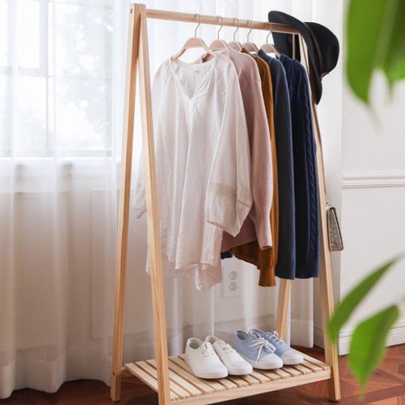 Kệ Gỗ Chữ A 1-2 tầng, kệ gỗ đa năng, treo quần áo, để đồ tiện dụng chất gỗ MDF dày 12mm dễ lắp ráp BIG SALE