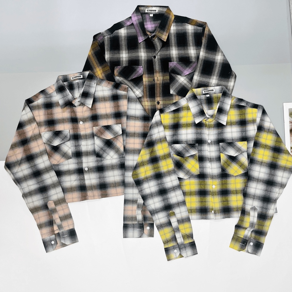 MẪU HOT Áo Sơ Mi Caro Nam Nắp Túi Tay Dài Trơn Vải Cotton Dày Dặn Hàng XỊn Y HÌnh Shop Tự CHụp HK