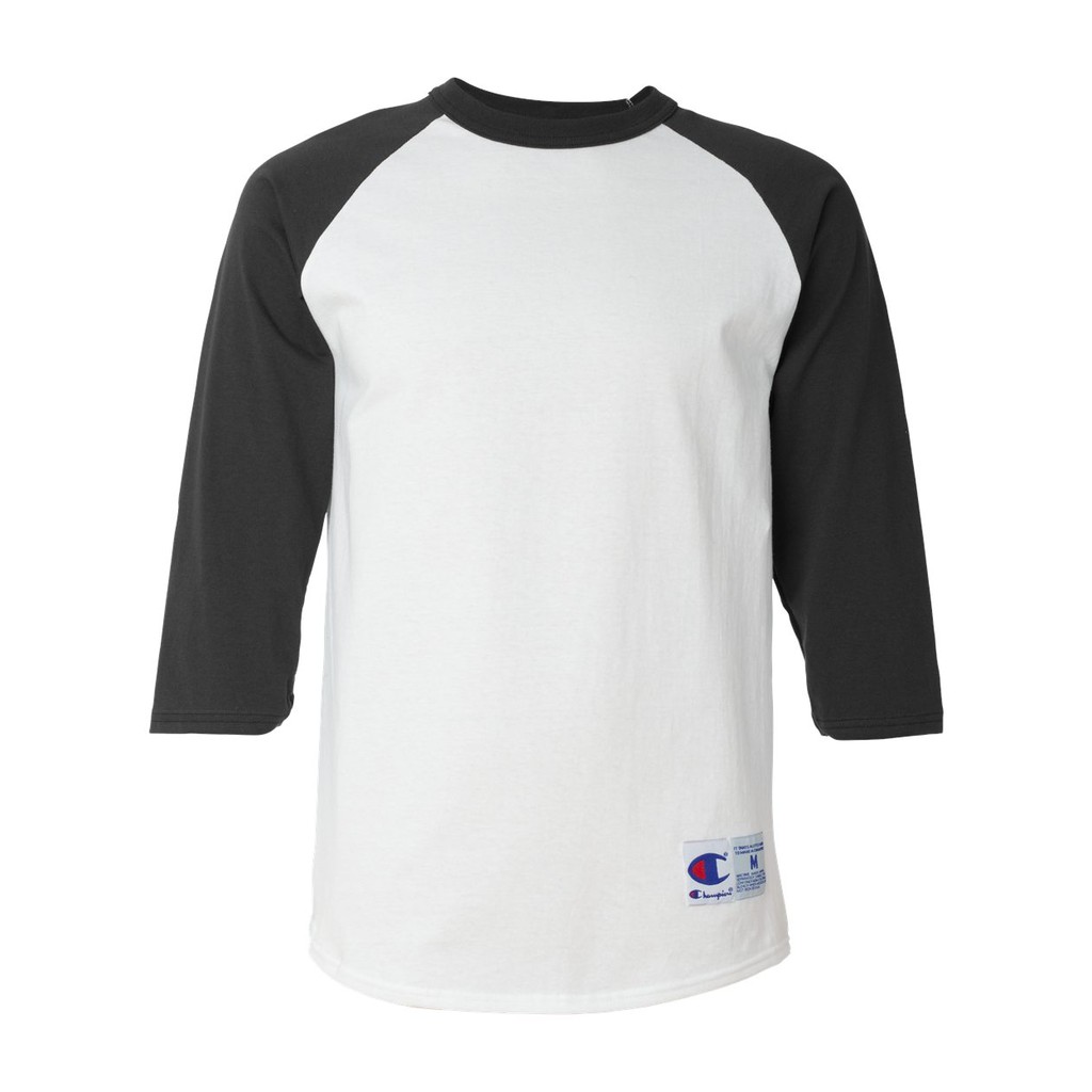 Champion 3/4 Sleeve Raglan (Trắng/Đen) | BigBuy360 - bigbuy360.vn