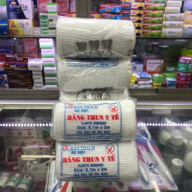 Băng thun y tế Bảo Thạch 3 móc