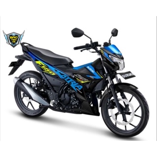Tem rời dán xe satria fi 2021 xanh đen