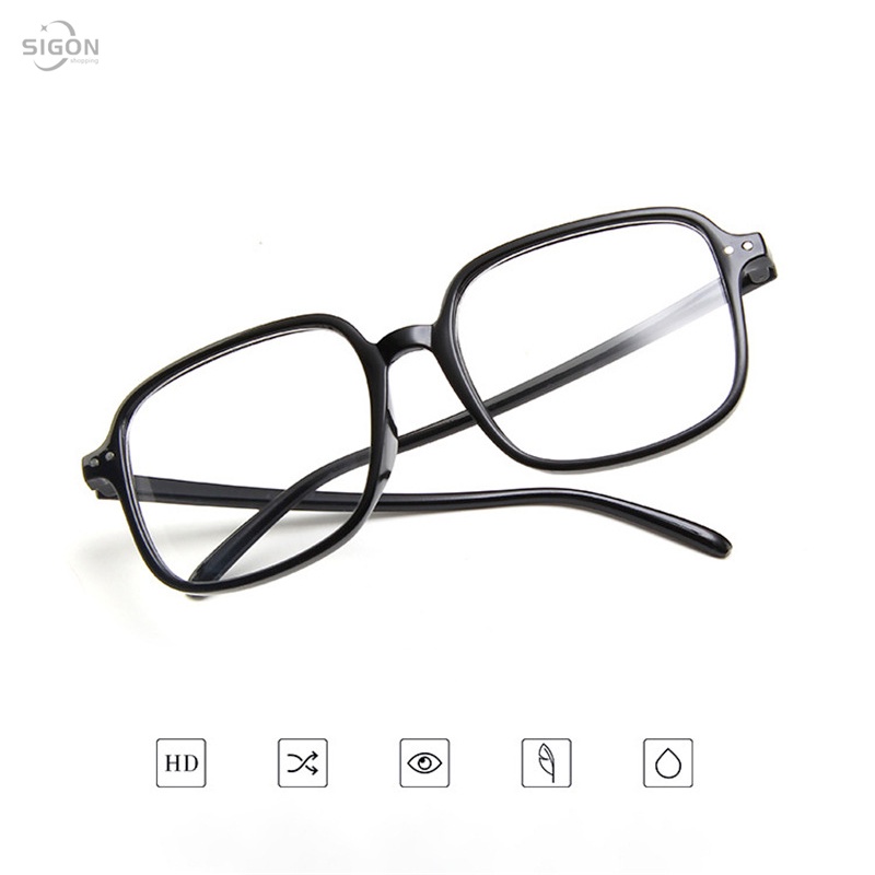 Mắt kính chống ánh sáng xanh gọng vuông cỡ lớn