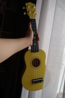 [Size 21inch] Đàn ukulele soprano màu chất liệu gỗ 100%