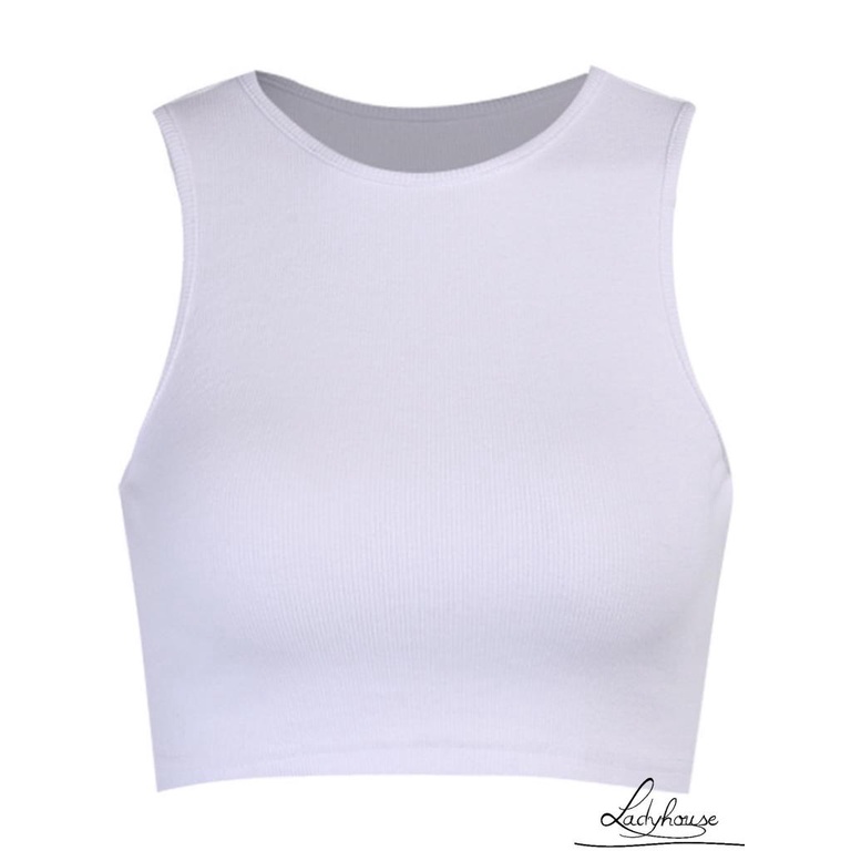 Áo Croptop Không Tay Màu Trơn Thời Trang Dành Cho Nữ