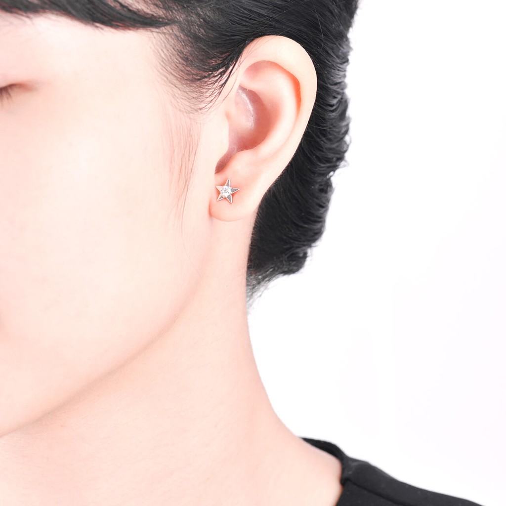 Bông tai Bạc đính đá CZ PNJSilver XM00K000102