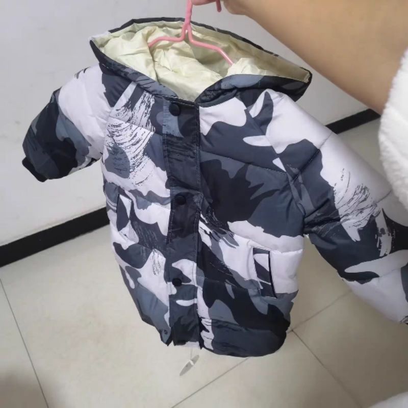 [Bảng Màu Mới - Có Sẵn] Áo Khoác Phao Dáng Dài Cho Bé Trai Bé Gái, Đẹp Ấm.