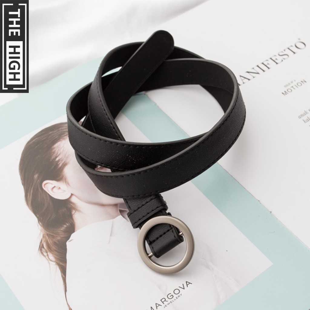 Thắt lưng da nữ The High, chất da PU mềm đẹp, thiết kế không lỗ sang trọng cho nữ | BigBuy360 - bigbuy360.vn