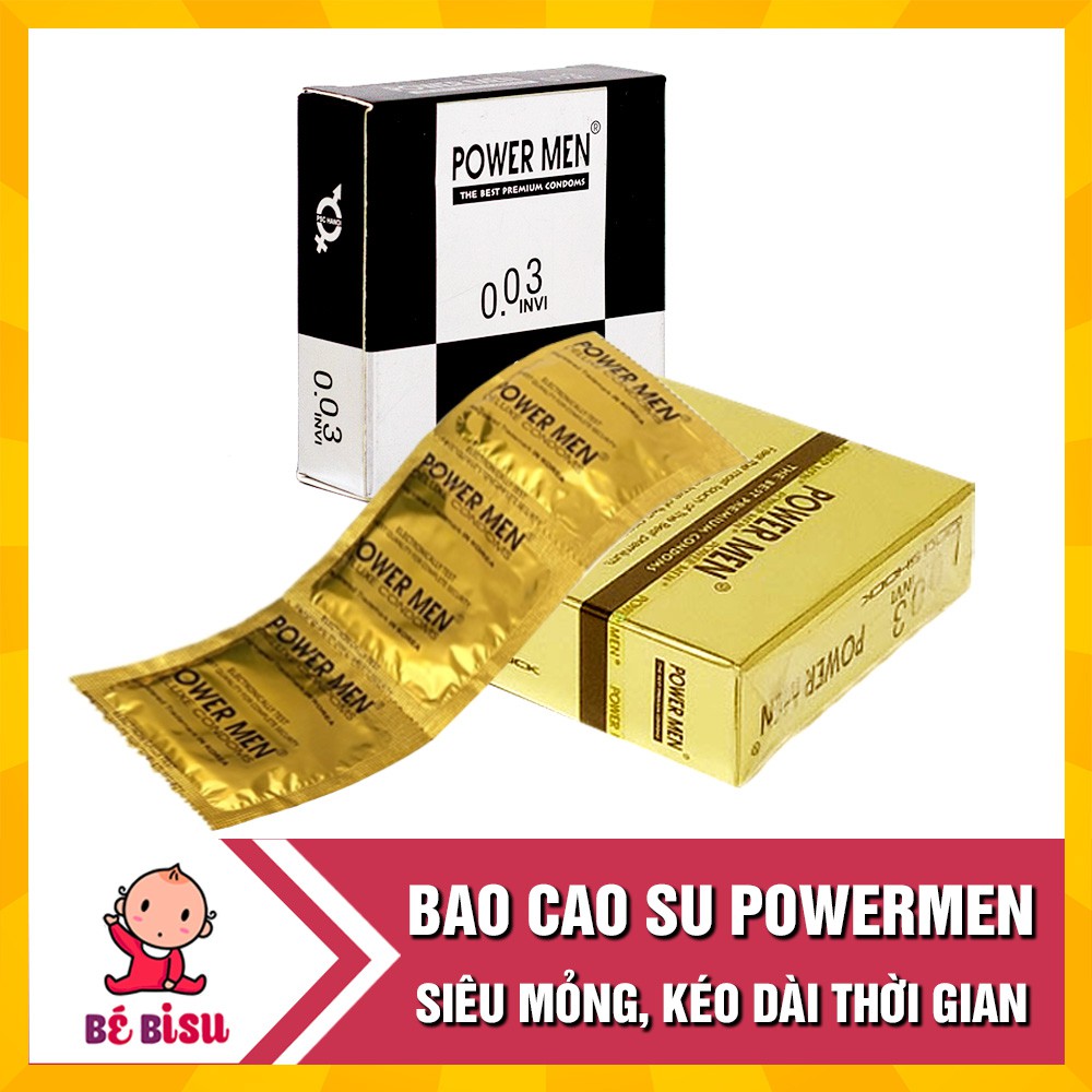 Bao Cao Su Powermen điệp viên siêu mỏng, kéo dài thời gian