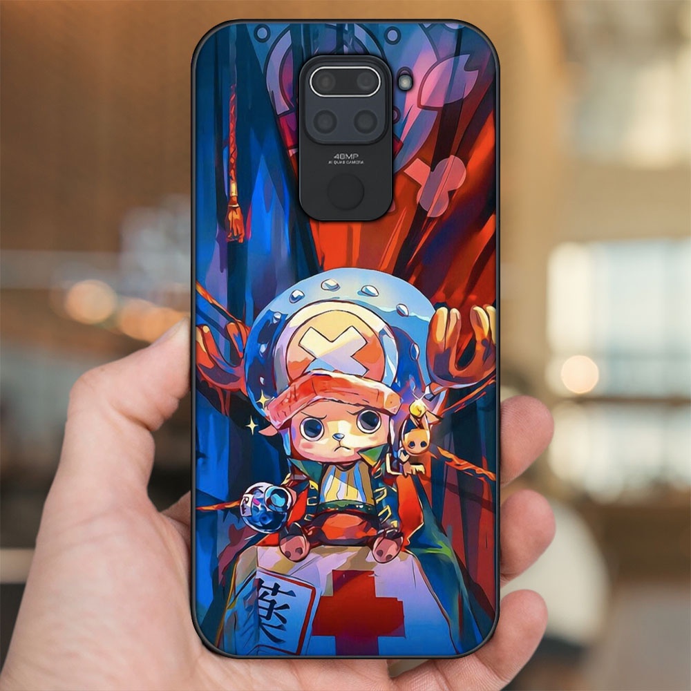 Ốp lưng Xiaomi Redmi Note 9 viền đen in hình Chopper One Piece Đảo Hải Tặc