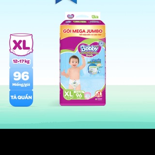 Tã Quần Bobby Mẫu Mới L111+9 miếng XL96 XXL88 Miếng