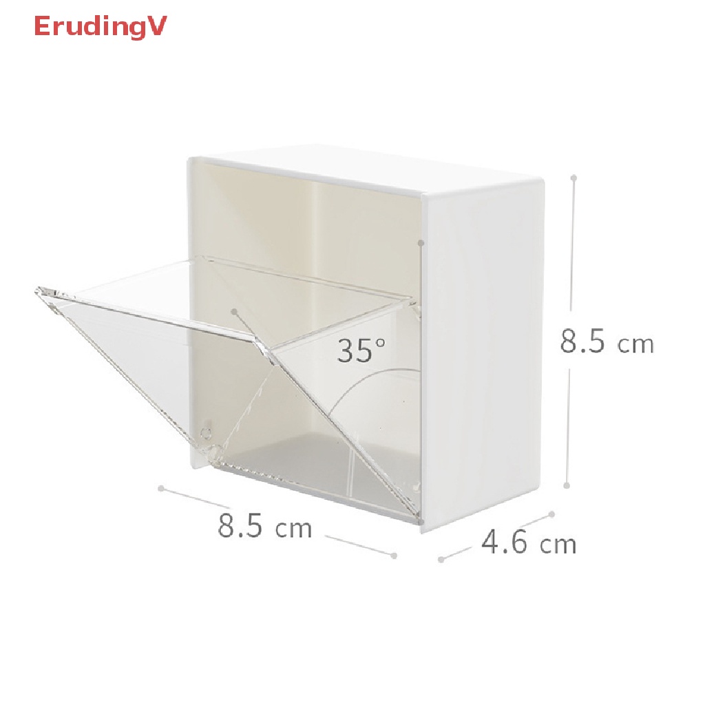 Hộp Đựng Bông Tẩy Trang Gắn Tường Bằng Nhựa Tiện Lợi