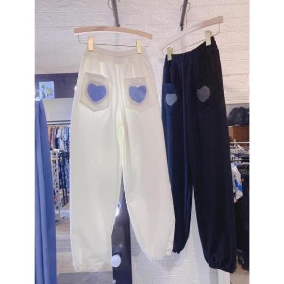 [VIDEO ẢNH THẬT] Quần Jogger Ống Rộng Bo Chân Chất Nỉ Đẹp - Quần Tim Mông Unisex (ảnh thật tại shop)